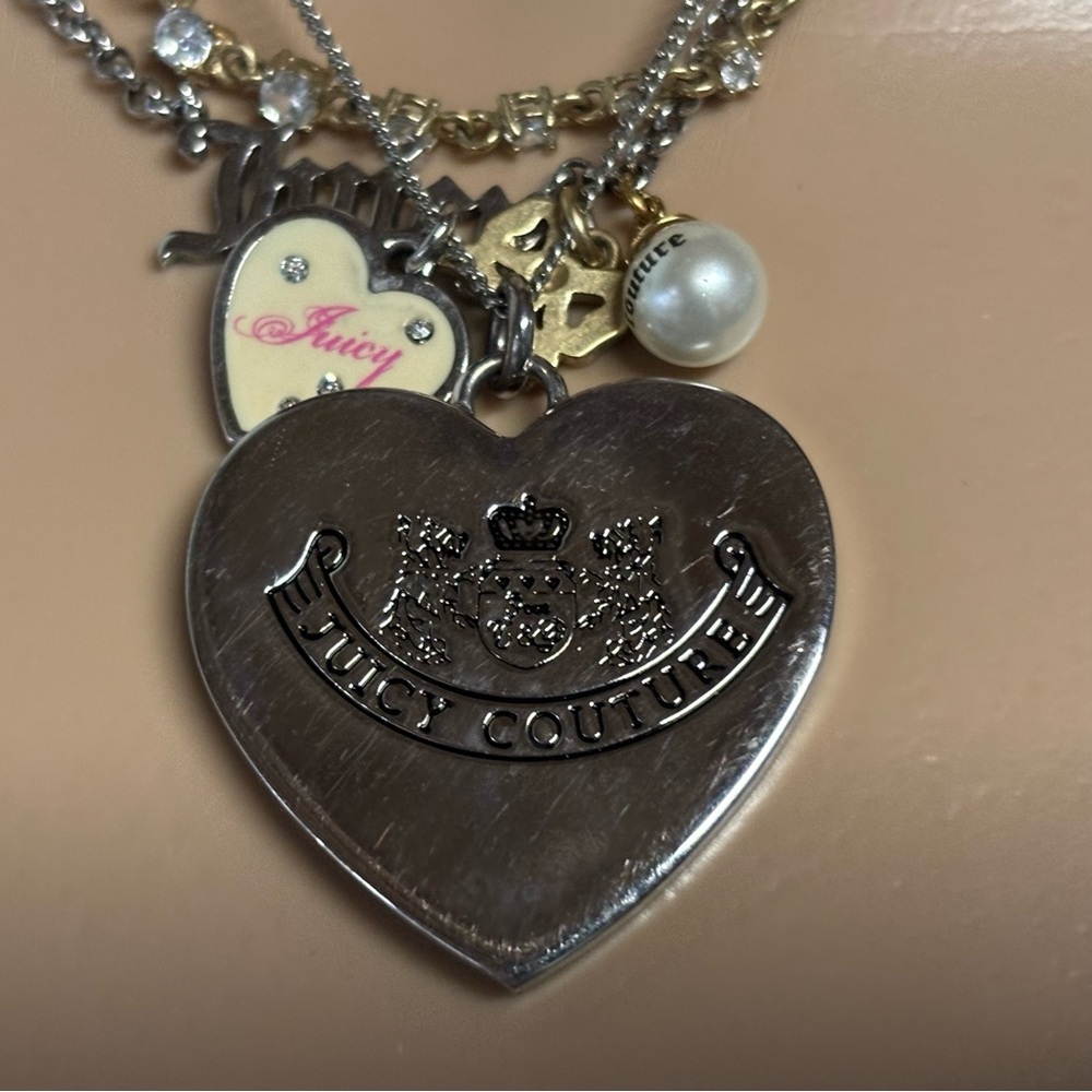 Vintage❤️Juicy Couture Classic Everything Juicy Necklace - Picture 2 of 7